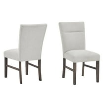Roundhill Furniture Sorlen Modern Gray Upholstered Dining Chairs, Set of 2