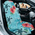 thumbnail image 2 of Uorisanigo Car Front Seat Covers Hibiscus Turtle Front Seat Bucket Towel Car Seat Protector Washable Removable Auto Accessories Universal Fit High Back Seat Covers for Cars, 2 of 8