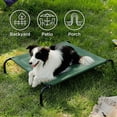 thumbnail image 3 of Cama para perros, grande, elevada, con refrigeración exterior, verde, 3 of 7