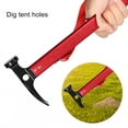 thumbnail image 1 of Tebru 3 Colors Portable Aluminium Alloy Handle Outdoor Camping Hammer Tent Peg Stake Puller,Peg Hammer,Peg Puller Extractor, 1 of 8