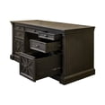 thumbnail image 3 of Martin Furniture Credenza 66"W Wood Office Desk Writing Table in Dark Brown, 3 of 9