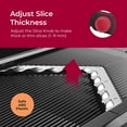 thumbnail image 6 of MuellerLiving 5-in-1 Adjustable Mandoline Food Slicer with Stainless Steel Blade for Kitchen - Black, 6 of 12