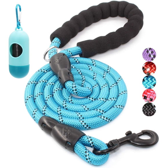 Cuerda de escalada Dog Leash BAAPET de 1,2 m con mango acolchado, color azul