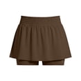 thumbnail image 5 of BUIGTTKLOP Woman Plus Size High Waisted Skirt with Shorts Underneath Athletic Tennis Skirts with Pockets Belly Control, 5 of 6