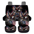 thumbnail image 7 of Pzuqiu Eagle Flying Car Seat Covers Set Lightweight Seat Cover Sets Full Vehicle Cushion Protectors Interior Accessories Easy to Install Car Seat Cushion for Cars Truck Universal Fit Set, 7 of 7