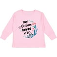 thumbnail image 3 of Inktastic My Nonna Loves Me for Girls Granddaughter Girls Long Sleeve Toddler T-Shirt, 3 of 5