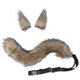 thumbnail image 1 of Cola peluda de gato, zorro y lobo de piel sintética con orejas de clip para disfraz de Halloween, accesorios_Lucky_B, 1 of 5