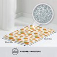 thumbnail image 6 of Bathroom Rugs Non Slip Washable - Cute Sweet Orange Kitchen Mats for Floor, Area Rugs for Entryway Rugs Indoor, Laundry Bathroom Room Door Rug with Rubber Backing 20x31.5in, 6 of 8