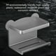 thumbnail image 4 of Portarrollos de papel higiénico de pie con repisa para teléfono | Portarrollos de papel higiénico de ABS inoxidable | Base estable para montaje en pared o taladro | Diseño gris moderno para el hogar, 4 of 7