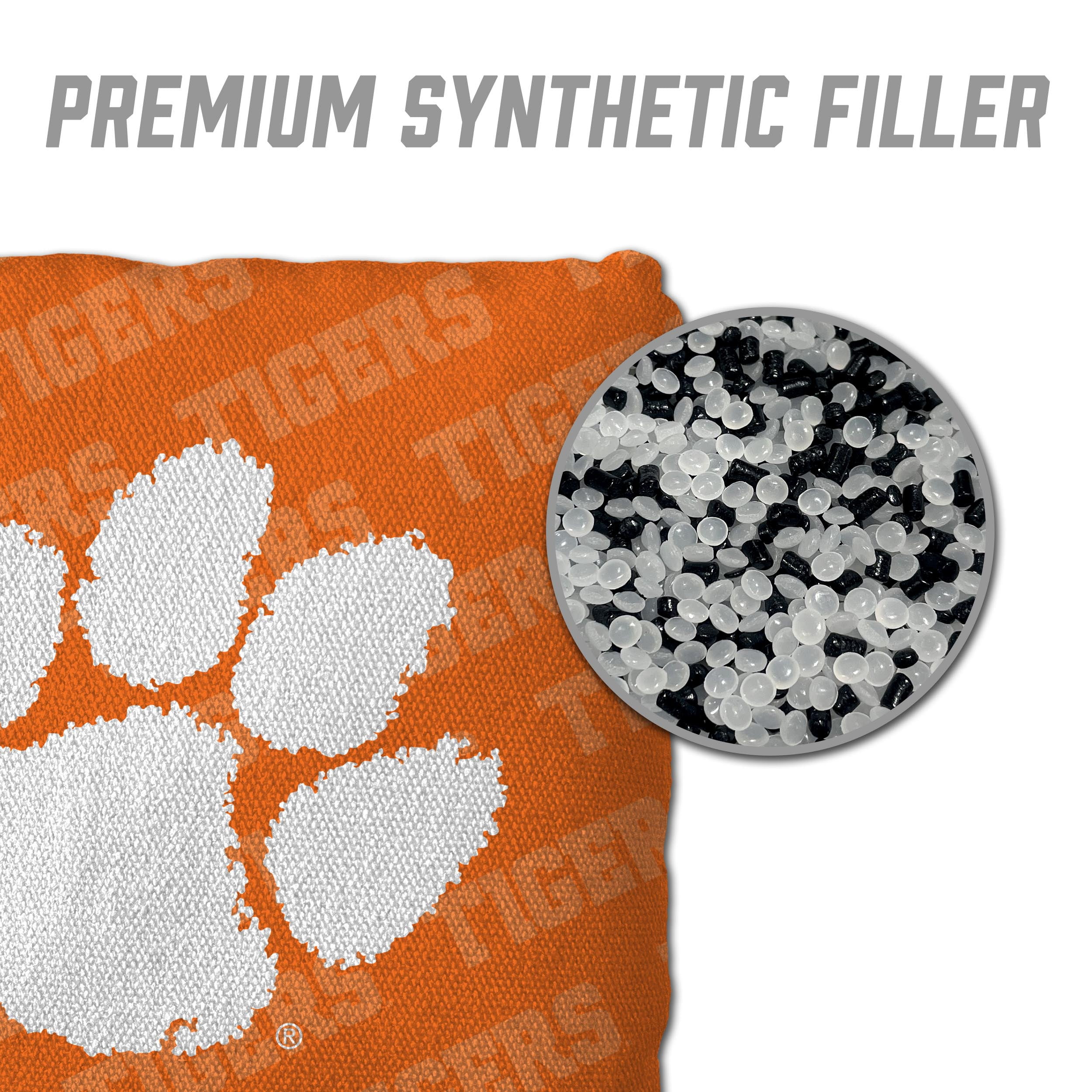 NCAA Clemson Tigers Cornhole Bags - 4PK - Orange