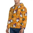 thumbnail image 3 of Wukai Halloween Witches Gnome Print Men Hoodies Fleece Sweatshirts Long Sleeve Sweaters Pullover Fall Outfits Winter Clothes-X-Large, 3 of 7