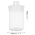 thumbnail image 2 of Transparent Plastic Weighing Bottle for Storage with Smooth Bottom and Leak Proof Cover 20ml, 2 of 9