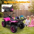 thumbnail image 3 of Farmdex 24V Ride on Cars, Four Wheeler Electric Ride on ATV w/ Big Storage Basket, RGB Light Bar, Powered Ride on Toys for Kids 3-6, Max Speed 3.1MPH, Best Gift, Red, 3 of 10