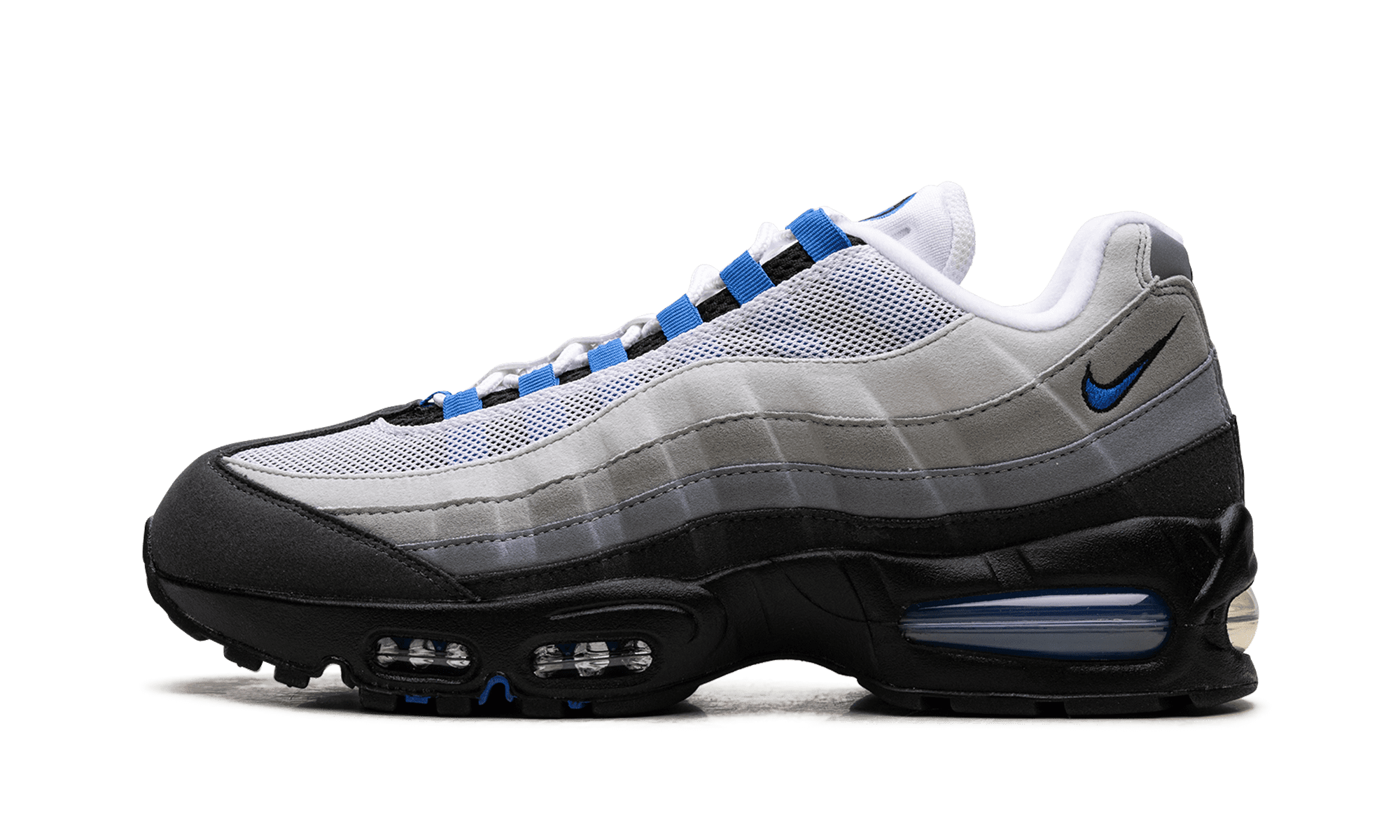 white gray and blue foamposites