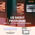 thumbnail image 2 of BENTISM 24" x 36" LED Light Box Movie Poster Display Advertising Art Picture Frame, 2 of 9