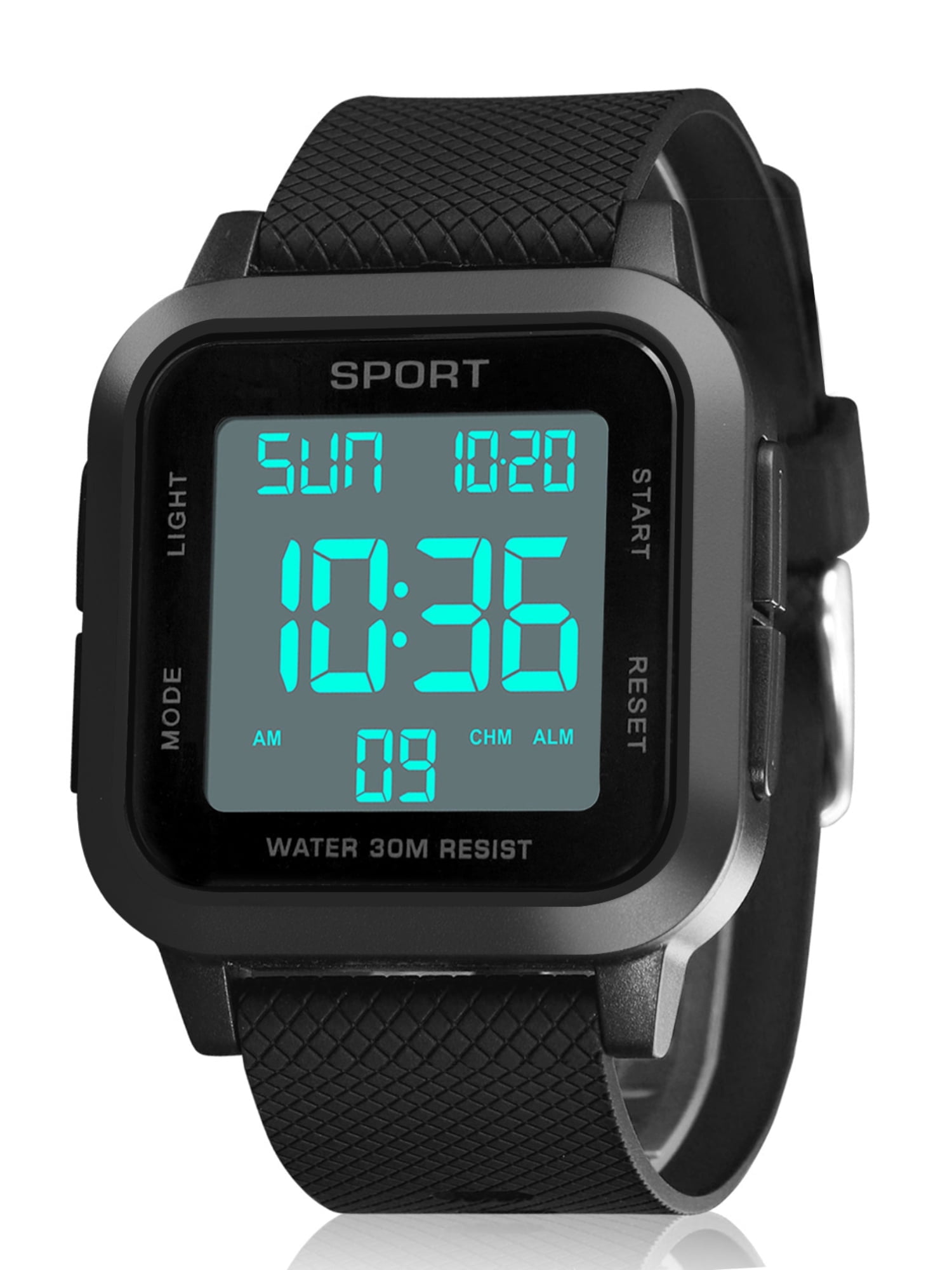 George Men's Watch Set: Blue Case, Analog-Digital Display