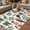 Green Red, variant on Farmhouse Parrots Outdoor Rug for Patio/Deck/Porch, Non-Slip Large Area Rug 4 x 6 Ft, Spring Summer Botanical Leaves Burlap Indoor Outdoor Rugs Washable Area Rugs, Camping Rug Carpet Runner