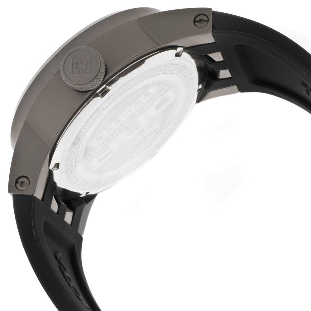 Invicta Men's 11647 DNA Bomber Silver Dial Black Silicone Watch