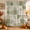 Green, Sage, Olive, Celadon, variant on Middle Century Shower Curtain, Waterproof Shower Curtains for Bathroom, Modern Abstract Minimalist Geomettric Boho Washable Fabric Bathtub Curtain Set Bath Decor with 12 Hooks 48"x72"