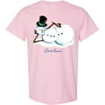 thumbnail image 3 of Inktastic Let It Snow Sassy Snowman in Top Hat T-Shirt, 3 of 5