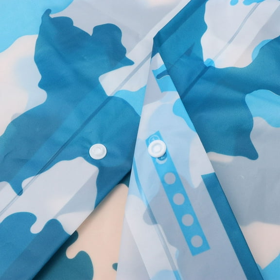 Soimiss Men's Rain Coat Simple Design EVA 1Pack for Men Blue