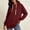 Wine, variant on Ynynloco Women's Long Sleeve Hoodies Tops Hooded Sweatshirts Pullover Oversized Casual Shirts with Pocket