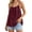 Wine, variant on Summer Tank Tops for Women Casual Loose Fit Sleeveless Backless Cotton Linen Tanks Beach Vacation Outfits