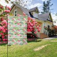thumbnail image 3 of Zufioo Tropical Flamingo Print Double Sided Garden Flag, Outdoor Decorative Flag, Garden Yard Flag, Ideal Home Decoration-12.5"x18", 3 of 9