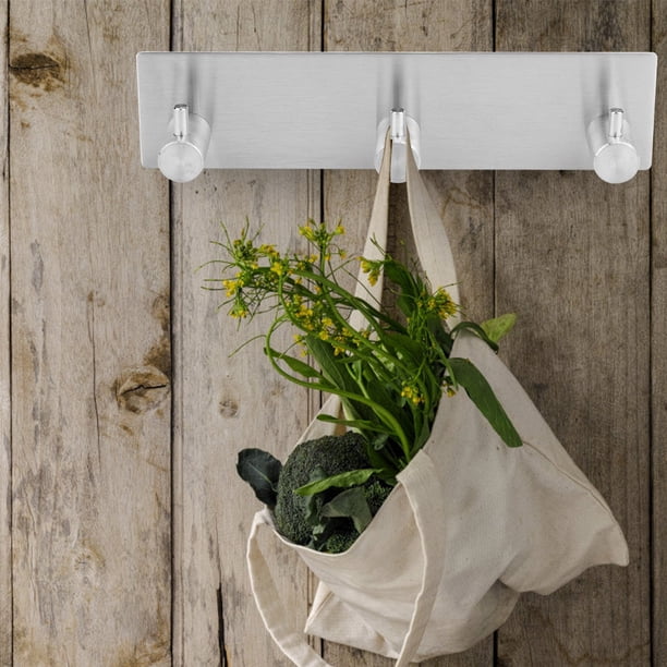 Ganchos Adhesivos, Ganchos Para Toallas De Acero Inoxidable Montados En La Pared Para Dormitorio, Cocina, Toalla, Ropa, Sombrero