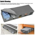 thumbnail image 6 of Gustave Large Capacity Underbed Storage Bags, Foldable Storage Container Bins Box with Clear Window and Handle for Clothing, Shoes, Blankets, Sweaters, Toys, Comforters "Blue", 6 of 10