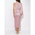 thumbnail image 7 of Arvbitana Women Long Dress Elegent Single Long Sleeve Evening Dress Turtleneck Sequined Slit Dress Cocktail Dress Solid Color Clothes for Party, 7 of 7