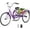 Purple, variant on Marknig Adult Tricycle, 26" 1-Speed Three Wheel Bicycle, Cruiser Trike with Large Basket for Adult, Seniors, Women, Men for Shopping Picnic Outdoor Activities, Blue
