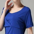 thumbnail image 4 of Bovxnpu Maternity Clothes For Women, Women's Maternity Shirts Breastfeeding Shirts Nursing Shirts, Women's Short Sleeve Summer Round Neck Sexy Casual Blouses XL, 4 of 5