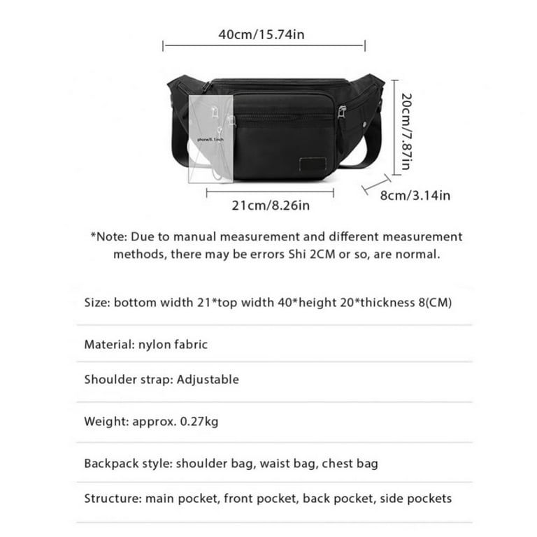 Belt Bag Waist Pack Bum Bag Crossbody Fanny Pack for Women and Men with  Adjustable Strap Small Waist…See more Belt Bag Waist Pack Bum Bag Crossbody