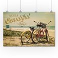 thumbnail image 3 of Grover Beach, California, Life is a Beautiful Ride, Beach Cruisers (36x54 Giclee Gallery Art Print, Vivid Textured Wall Decor), 3 of 3