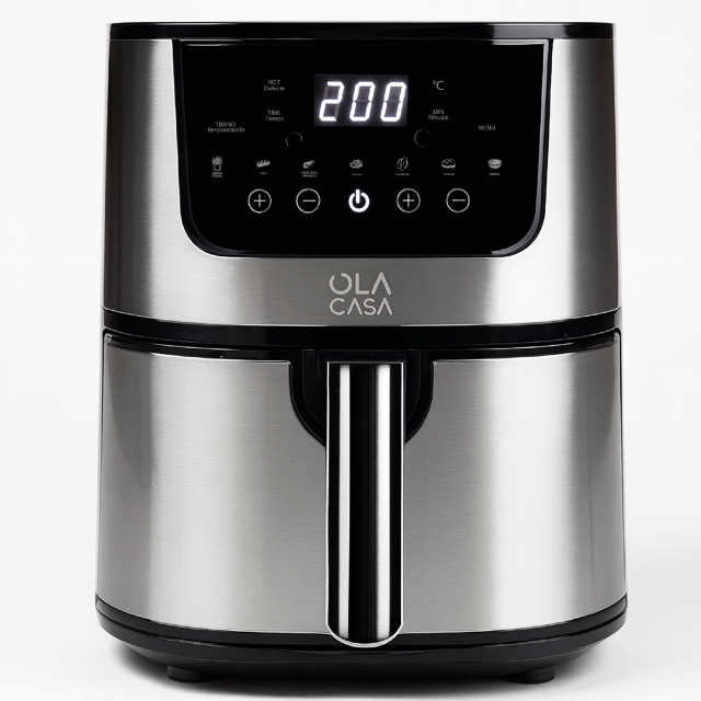 Freidora de Aire Ola Casa 7L con panel digital y Programas Automáticos