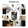 thumbnail image 4 of DouZhe 50L Rectangular Laundry Basket, Fantasy Astronaut Space Rocket Doodle Prints Waterproof Foldable Laundry Hamper with Aluminum Handles, 4 of 6