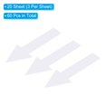 thumbnail image 3 of 8x2" Arrow Sticker Directional Sign Adhesive Removable Floor Decal, White, 20Set / 60 Pack, 3 of 6