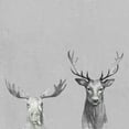 thumbnail image 2 of Antler Rules in Gray Painting Print on Wrapped Canvas, 2 of 7