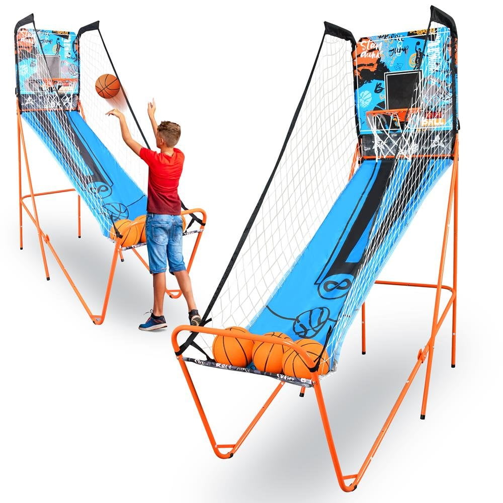 Single Hoop Basketball Shootout Indoor Home Arcade Room Game with