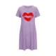 thumbnail image 4 of Camisón corto de talla grande para mujer, camisón de manga corta con estampado de pecho a la moda, camisón para mujer, 4 of 5