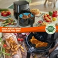 thumbnail image 3 of Xiyztok 2Pcs Air Fryer Silicone Pot with Handle Reusable Air Fryer Liner Heat Resistant Air Fryer Silicone Basket Square Baking Tray Air Fryer Accessories Liners Baking Pan for Air Fryer Microwave, 3 of 10