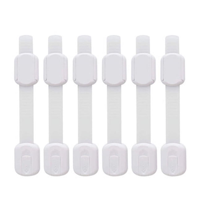 Cerraduras de seguridad para niños Cheese 8 piezas; Cerraduras para puertas y cajones para bebés; Protección adhesiva para gabinetes, hornos, refrigeradores y más.