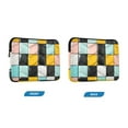 thumbnail image 7 of FORMRS 15-15.6 inch Laptop Sleeve Case Soft Carrying Quilted Computer Bag Cover, Yellow Checkered Pattern, 7 of 7