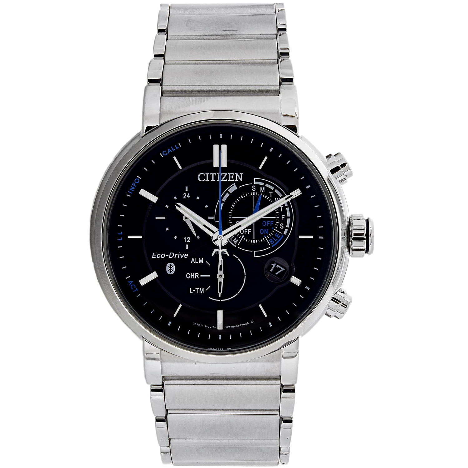 Citizen Men s Proximity BZ1000 54E Silver Stainless Steel Quartz Fashion Watch Walmart