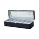 thumbnail image 1 of Organizador de relojes con 6 ranuras, estuche multiusos, elegante estuche de exhibición de joyas, estuche para relojes, para collares, pulseras,, 1 of 9