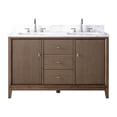 thumbnail image 4 of Vanity Art 54" Bathroom Vanity with Sinks and Engineered Marble Top, Freestanding Storage Cabinet with 2 Drawers, 2 Shelves and 1 Flip Down Tray, 4 of 10