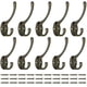 thumbnail image 1 of 10 Pieces Black Vintage Wardrobe Hooks, Wall Hooks Metal Hook Coat Hooks, 1 of 4