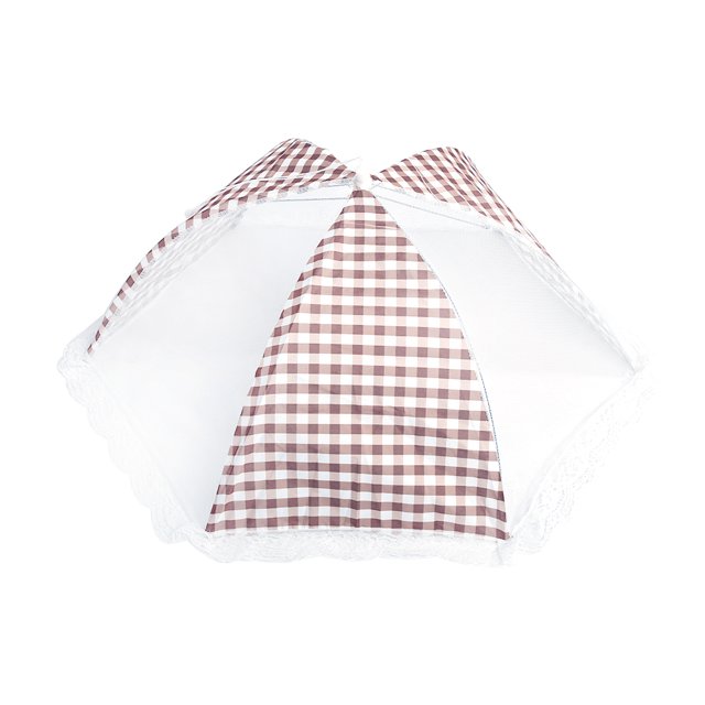 Red para insectos emergente para barbacoas, picnics y campamentos: carpa plegable y duradera de malla tipo domo beige para alimentos