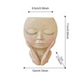 thumbnail image 2 of Maceta con cara de niña, estatua de cabeza, macetas para plantas suculentas, maceta nórdica (B), 2 of 8